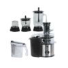 National Gold 2015 Juicer Blender 4 In 1 Steel Black Body 1.0L Glass Jar 800W