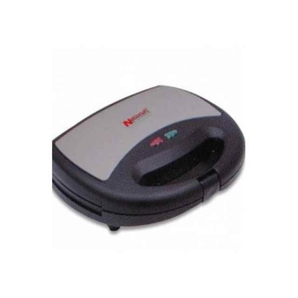 National Gold 668 Sandwich Maker Steel Black 750W Non Stick Cooking Plate