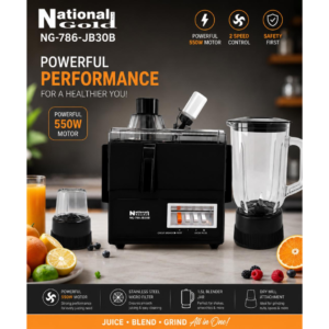 National Gold Juicer Blender NG-786-JB30B